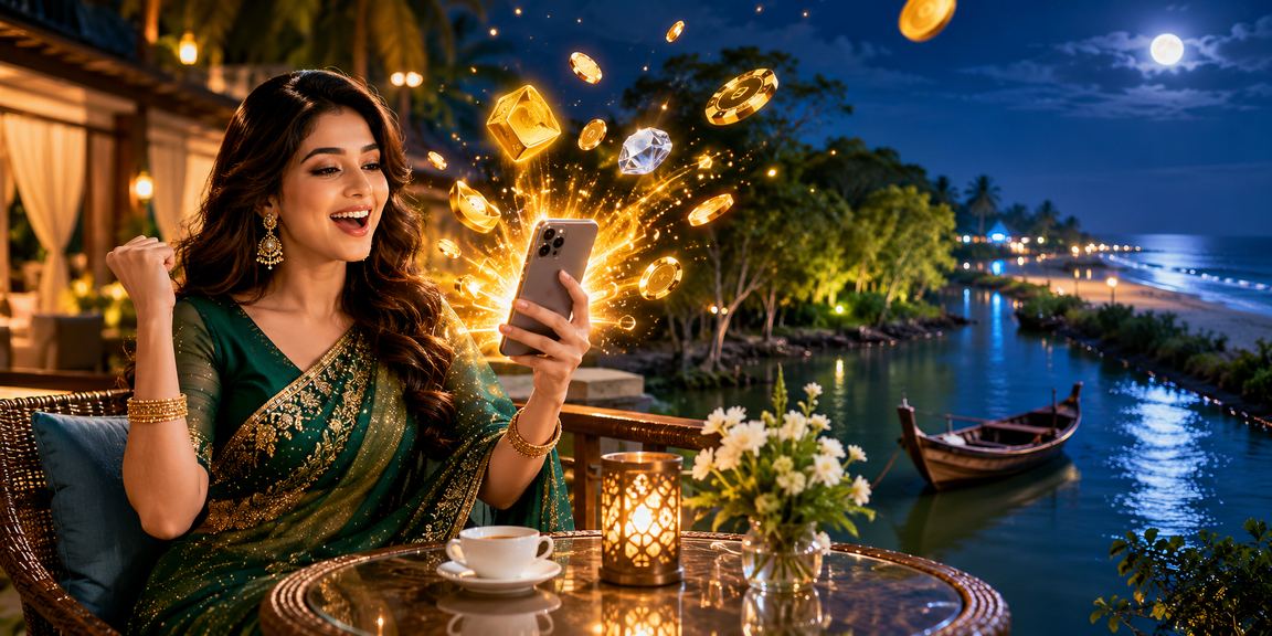 কক্সবাজার সৈকতের পটভূমিতে স্লট গেম খেলার মুহূর্ত