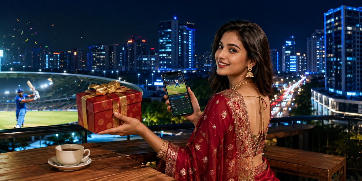 ঢাকায় শাড়ি পরিহিত তরুণী 470 প্ল্যাটফর্মে দায়িত্বশীলভাবে ক্রিকেট বেটিং উপভোগ করছেন
